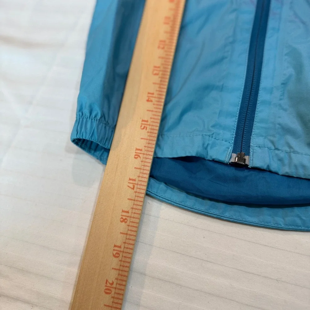 The North Face Kids Blue Hooded Windbreaker Jacket Full Zip 18-24M